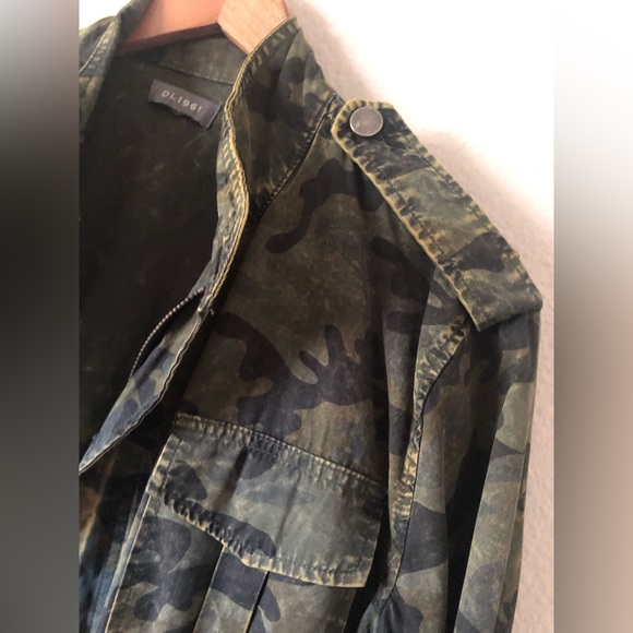 DL1961 CAMO CARGO JACKET PEPLUM WAIST SIZE LARGE - Picture 8 of 9